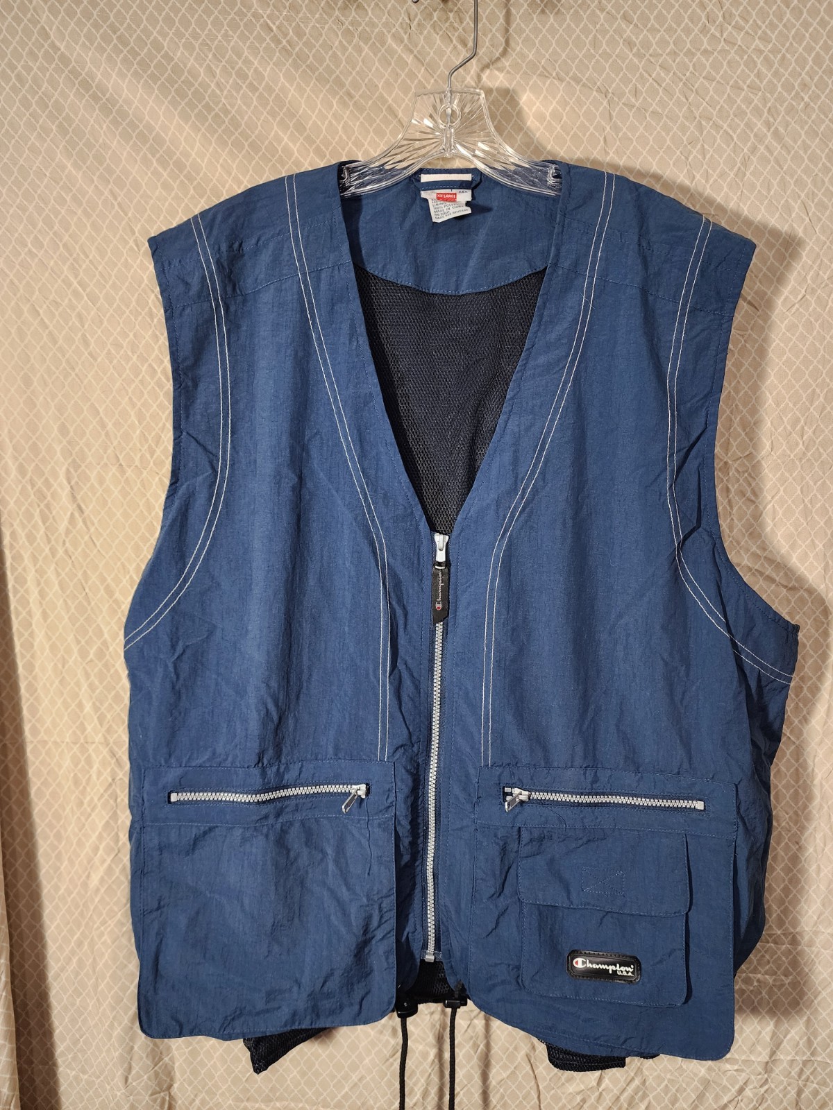 Champion Navy Men's Utility Vest Sz XXL