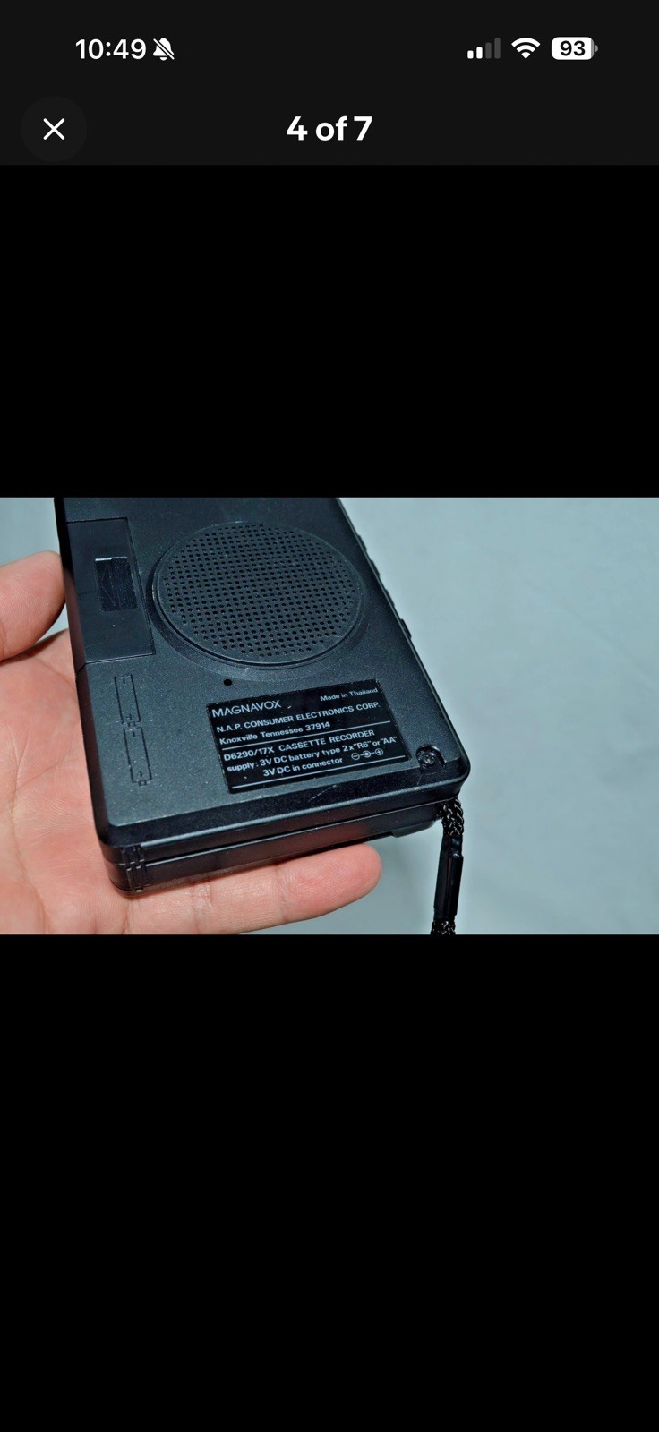 Magnavox Mini Cassette Recorder Memo Rec D6290/17  *FREE SHIPPING*