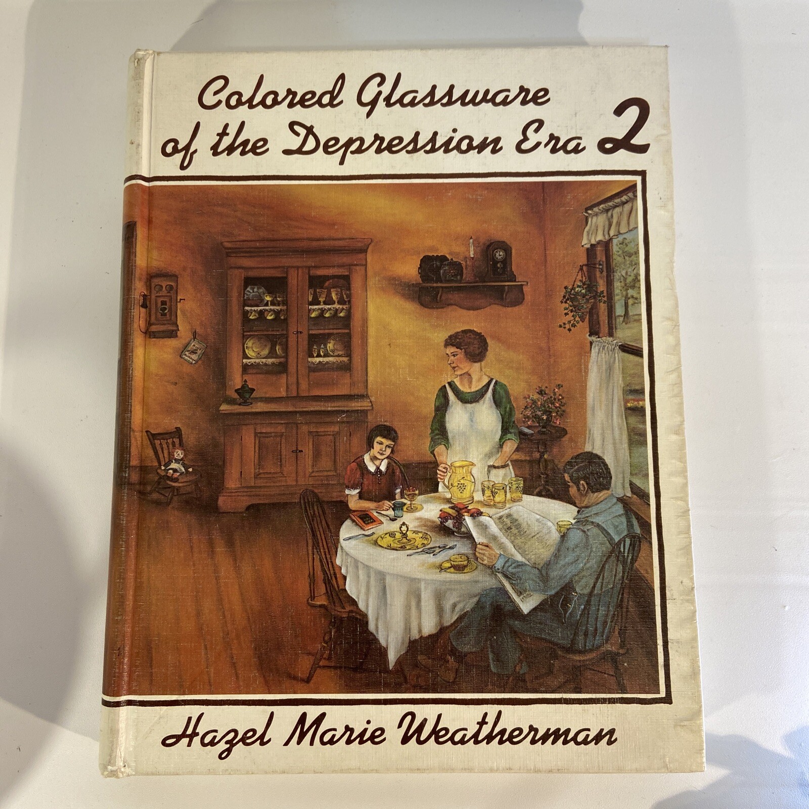 COLORED GLASSWARE OF THE DEPRESSION ERA #2 BY HAZEL WEATHERMAN.     EB24