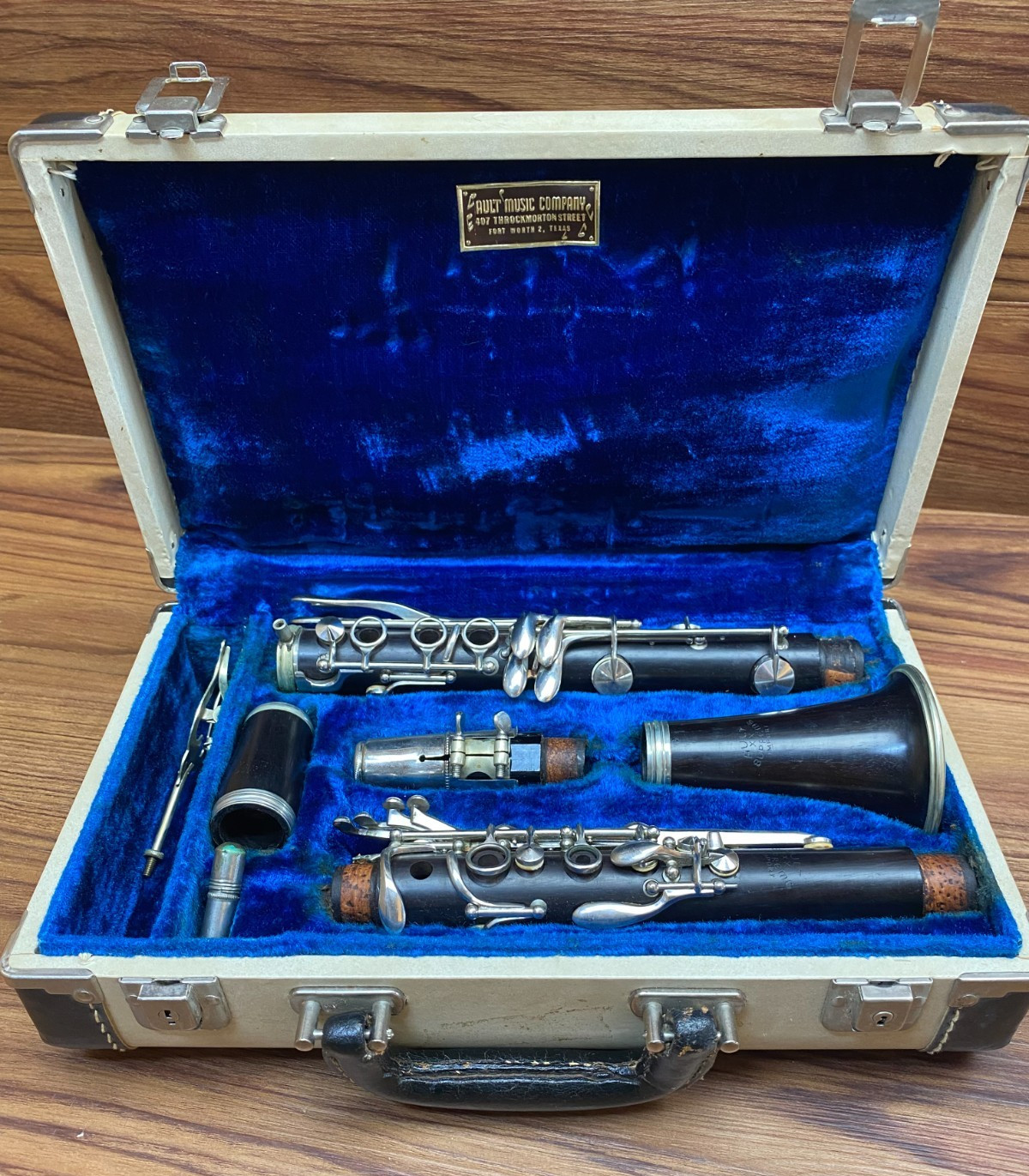 Ault XX Supreme Import Antique Clarinet with & Vtg Case Mouthpiece AS IS