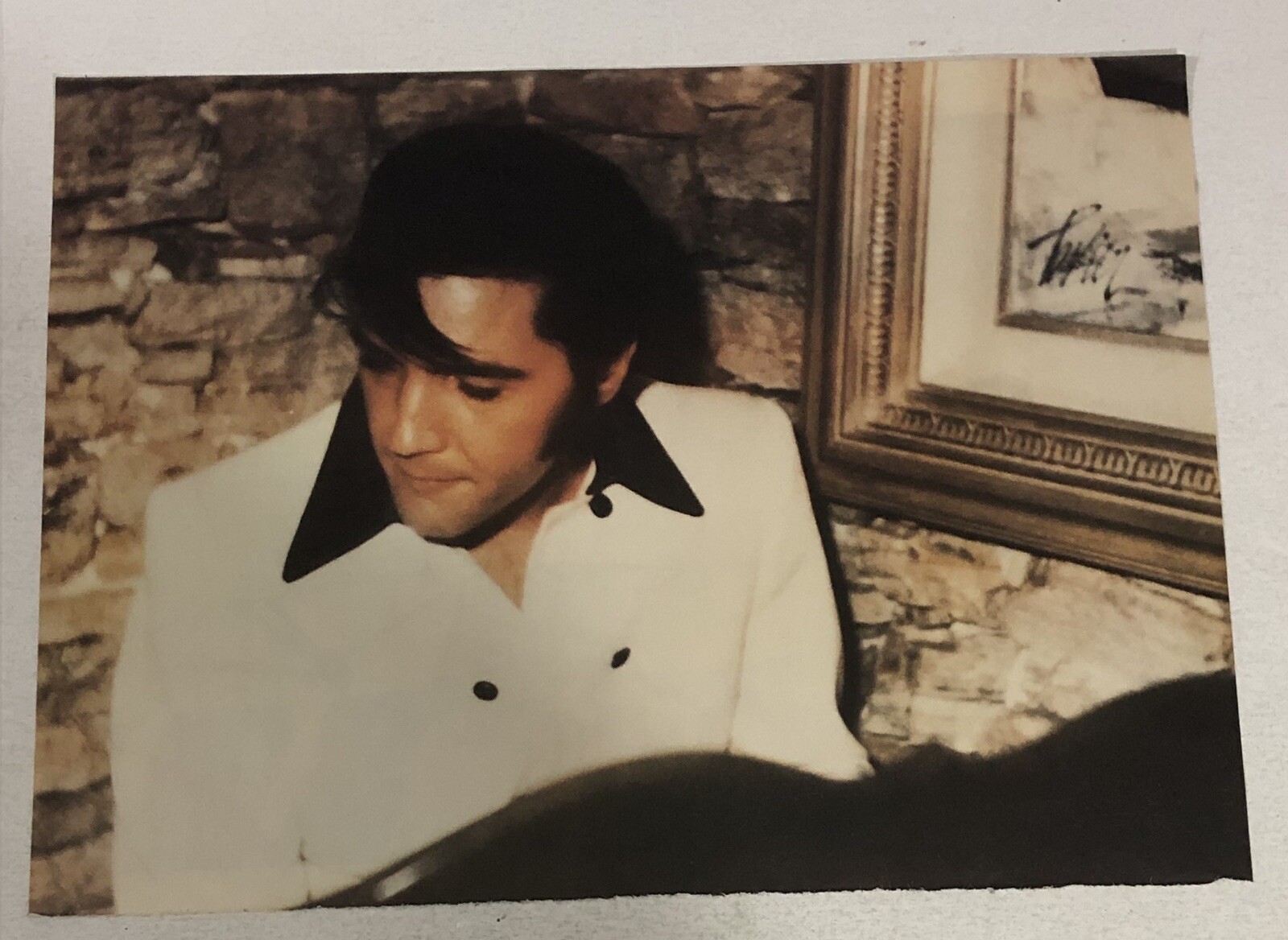 Elvis Presley Magazine Pinup Vintage Ephemera Elvis In White