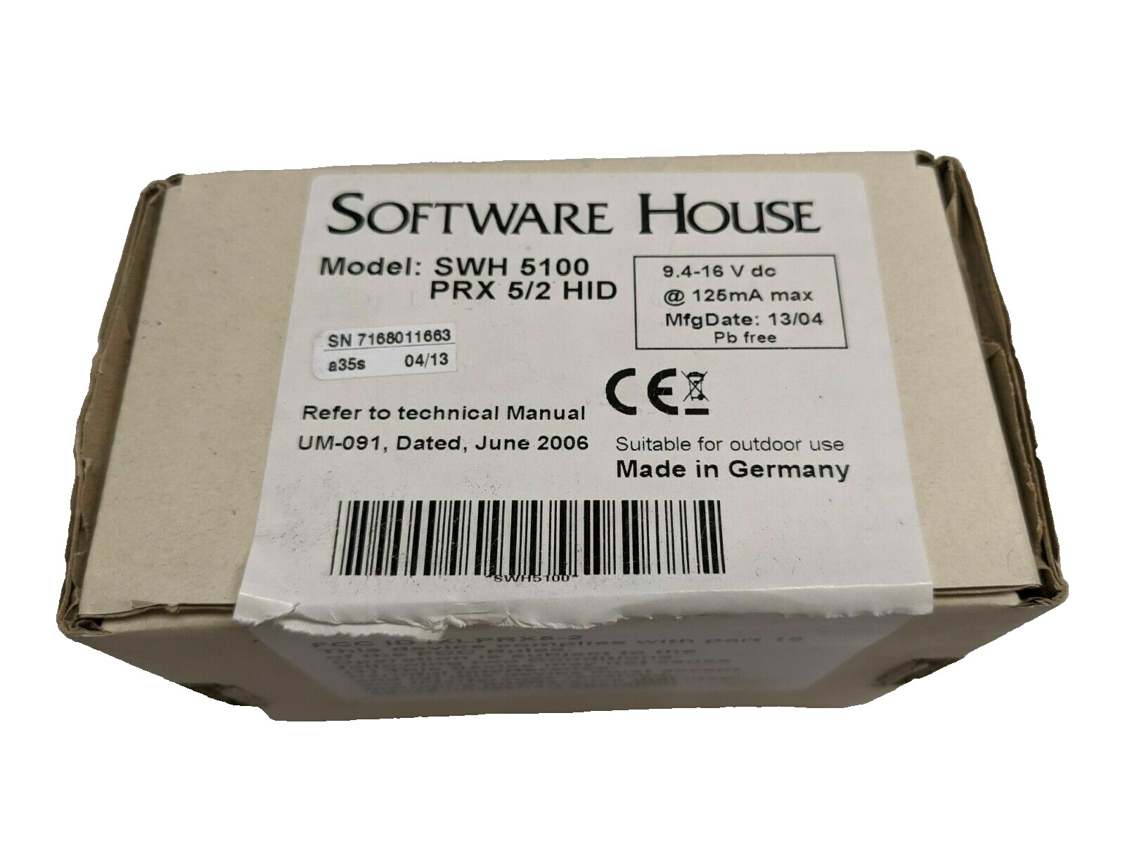 Software House SWH 5100 PRX 5/2 HID Multi Proximity Readers-New-Factory Sealed