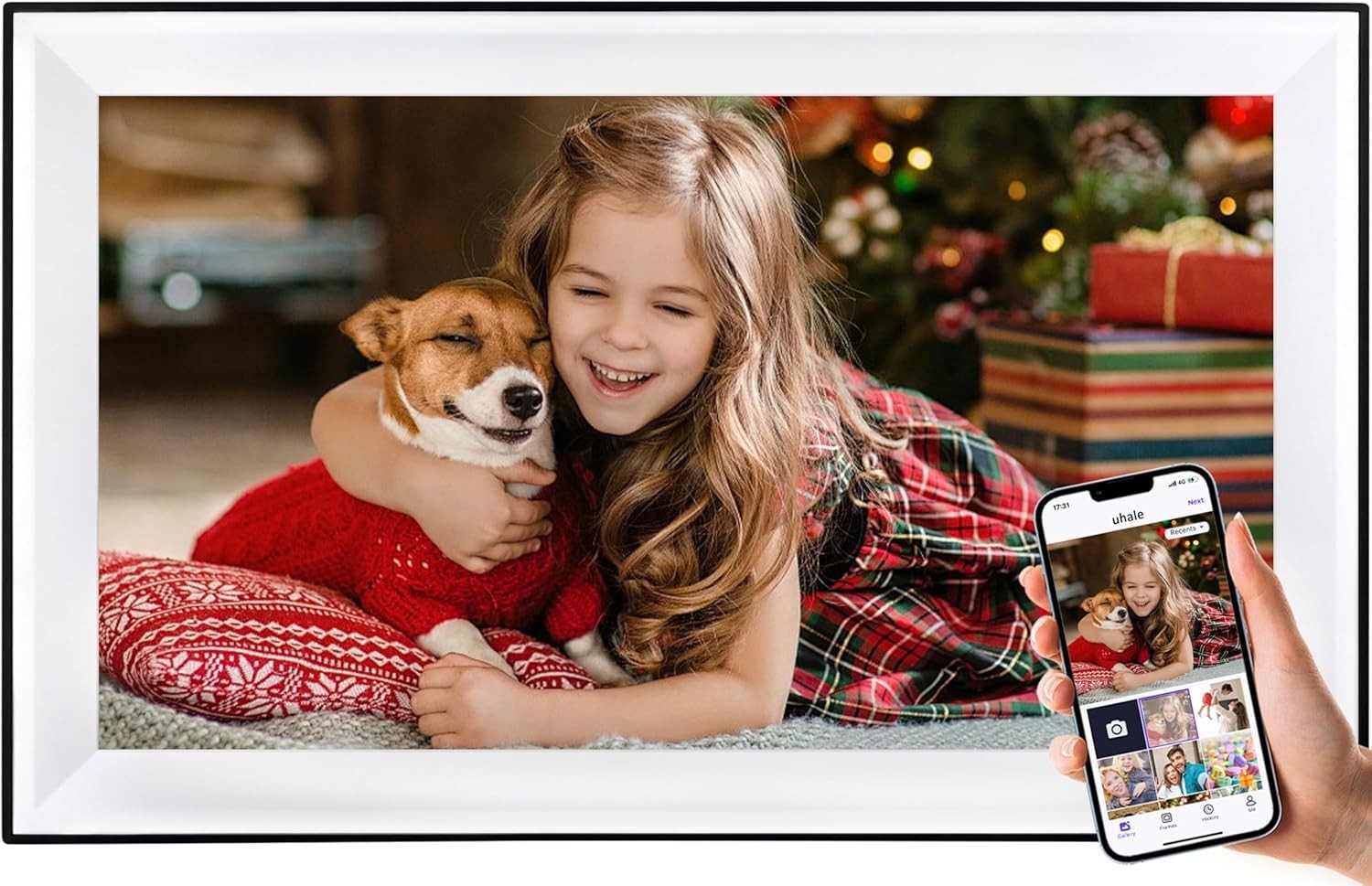 Digital Picture Frame by Large WiFi Digital Photo Frame, 15.6 inch