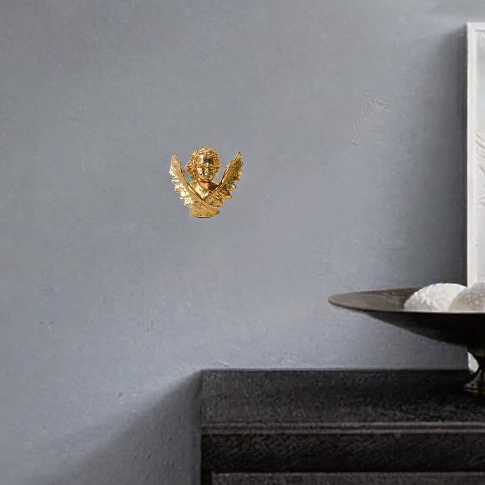 Cherub Wall Sculpture Wing Angel Statue Collections Adorable Craft Photo Prop