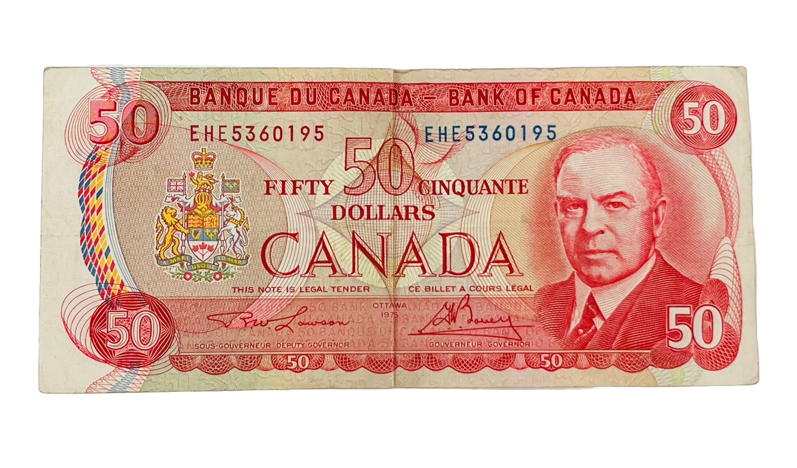 1975 Canada $50 EHE5360195 BC-51a-I