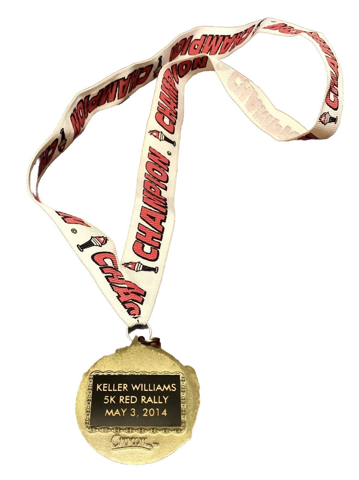 2014 Keller Williams Realty Red Rally 5k Champion Run Illinois IL Finisher Medal