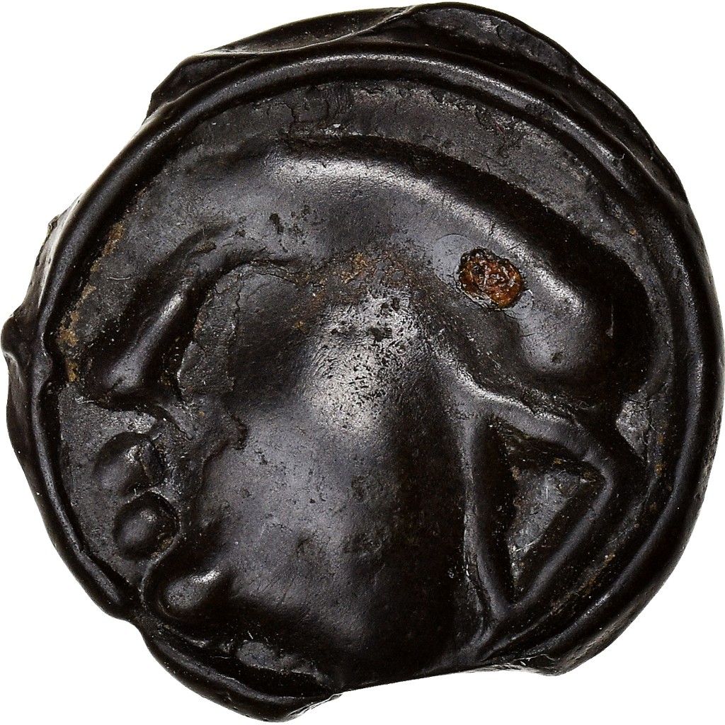 [#909412] Coin, Sequani, Potin, Ist century BC, AU, Potin, Delestrée:3256