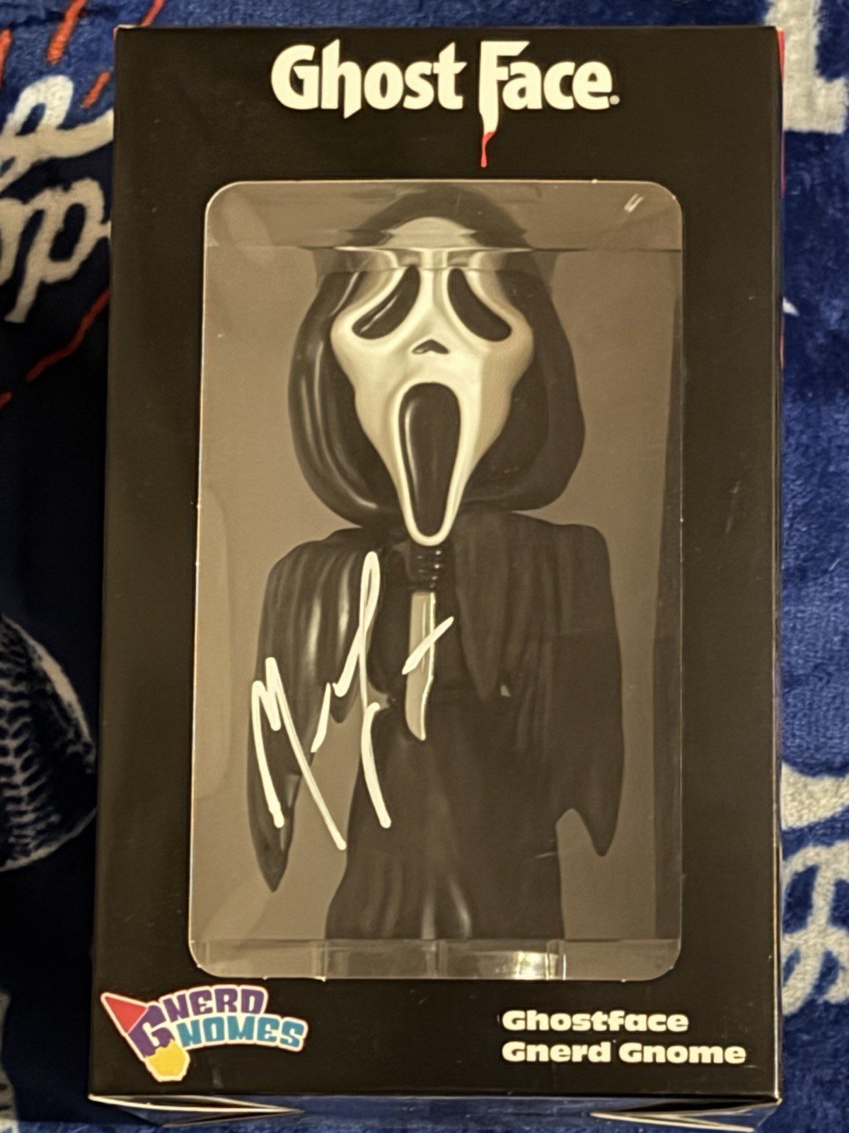 Ghost Face Gnerd Gnome Spirit Halloween Figure New Signed 2x By Matthew Lillard!