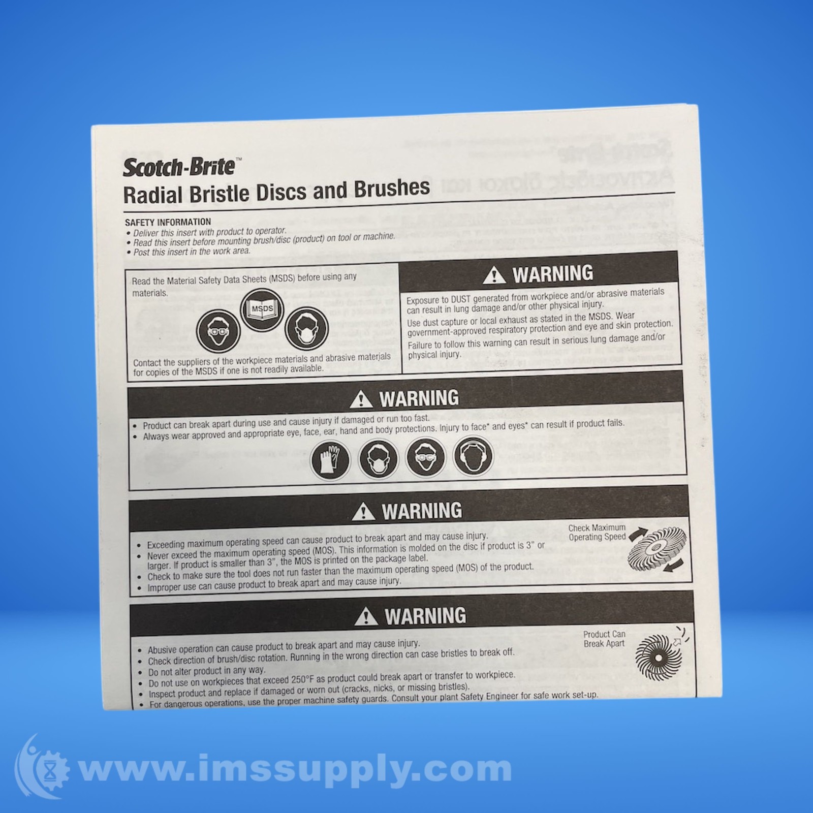 Scotch-Brite 33058 Radial Bristle Brush FNFP