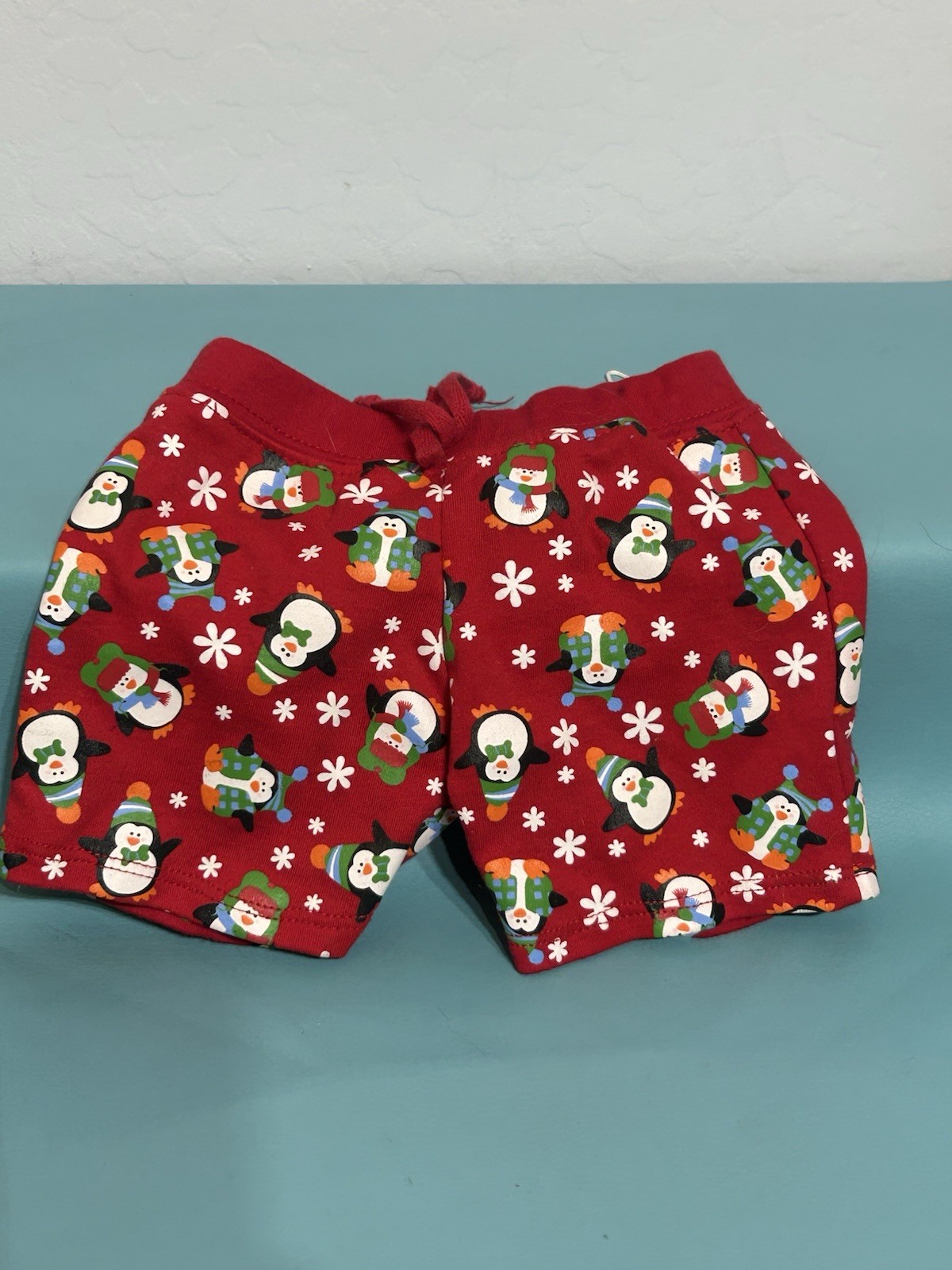 BABW Build a Bear Christmas Penguin Pajama PJ Shorts Only No Tag