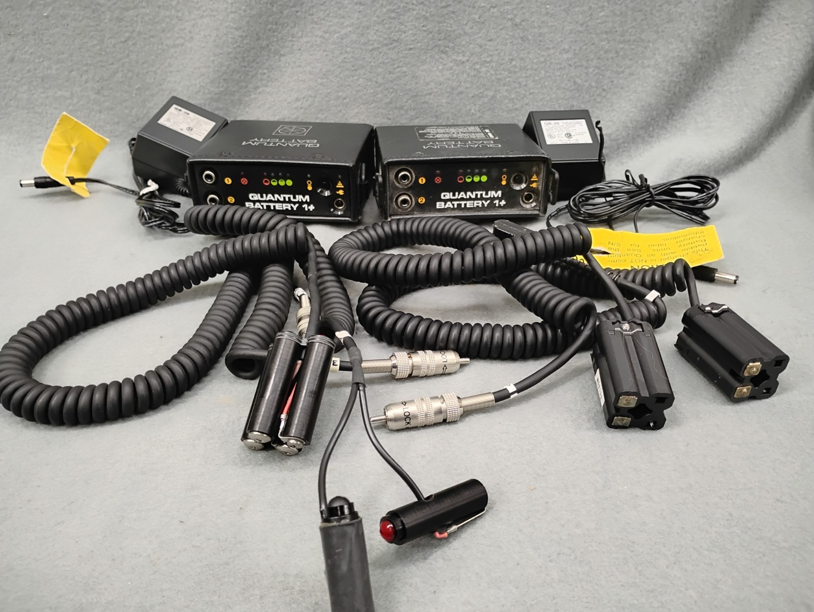 2 Quantum Instruments Quantum  Battery 1+ 6V Power Pack With Chargers + 4 Cords