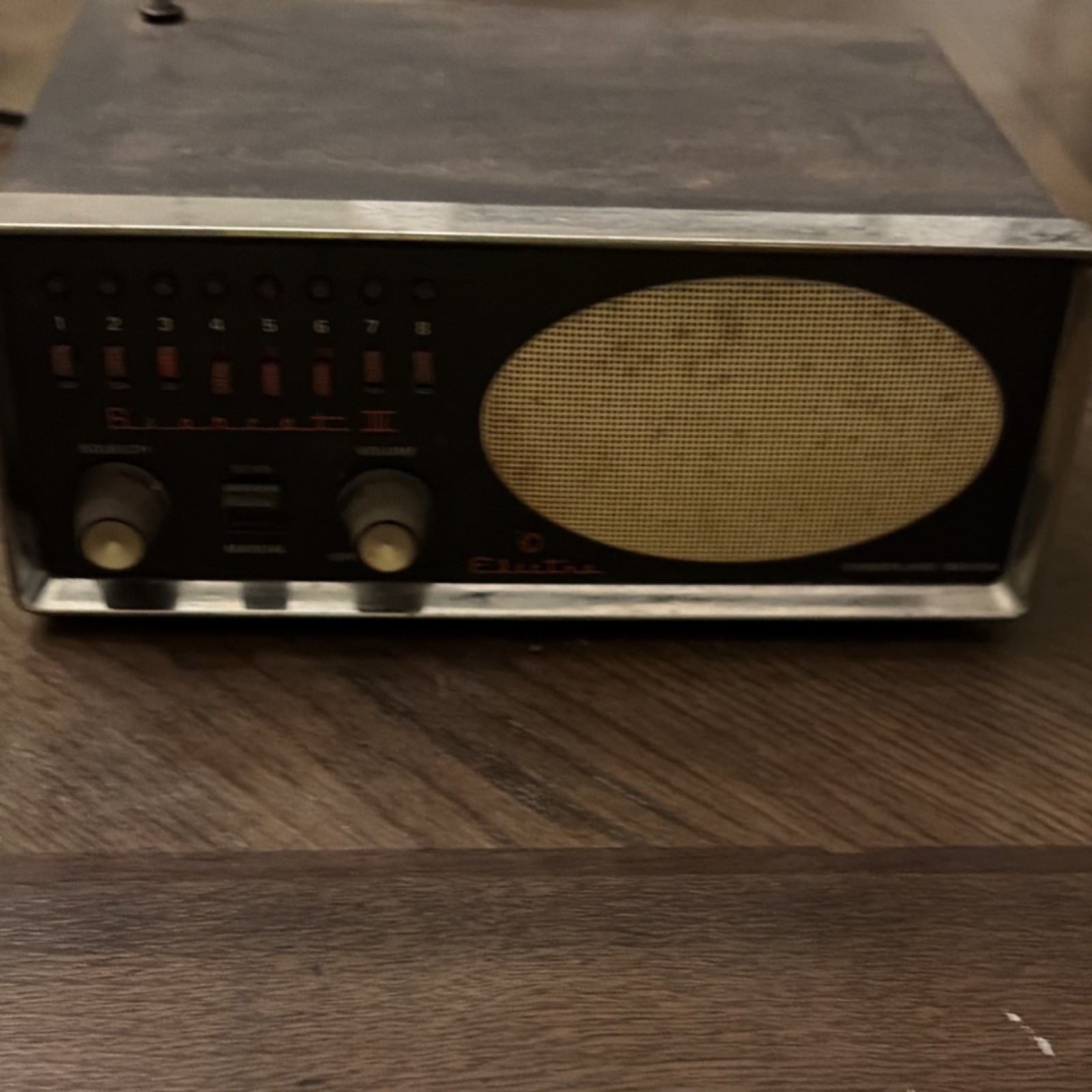 Vintage Electra Crystal Scan Monitor 8 Channel Police Scanner Radio Tested 