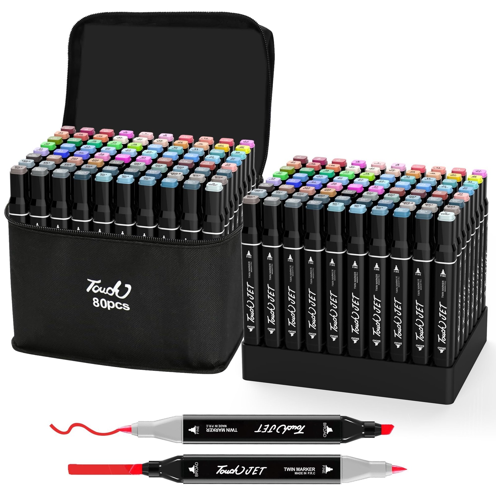 Alcohol Markers, Dual Tip Art Markers, Drawing Markers, Coloring Marker for S...