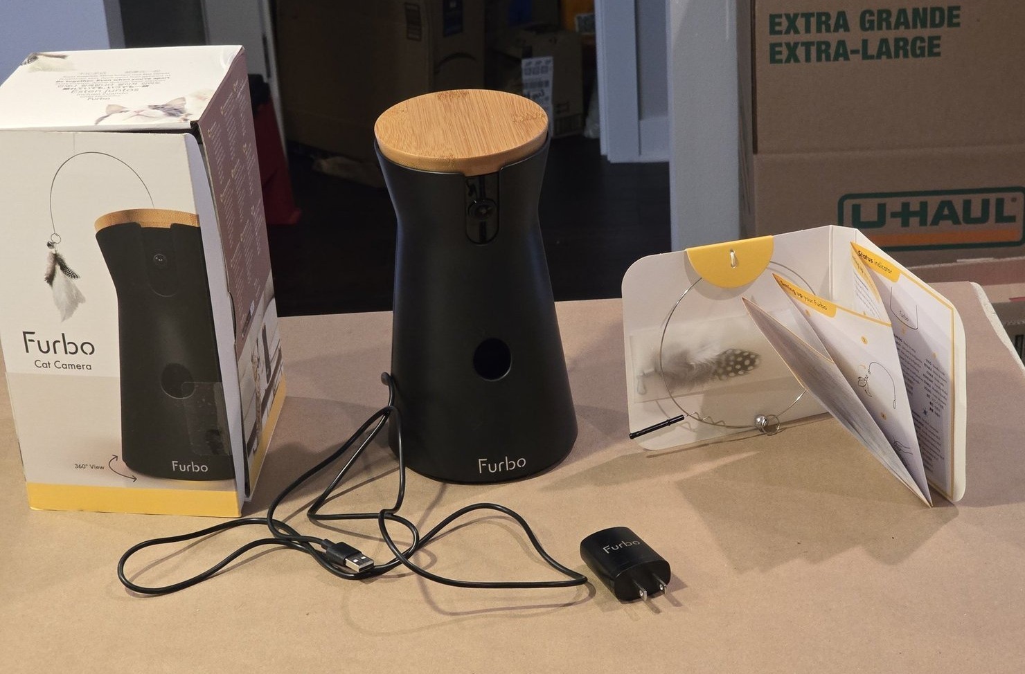 Black Furbo 360 Cat Camera & All Accessories