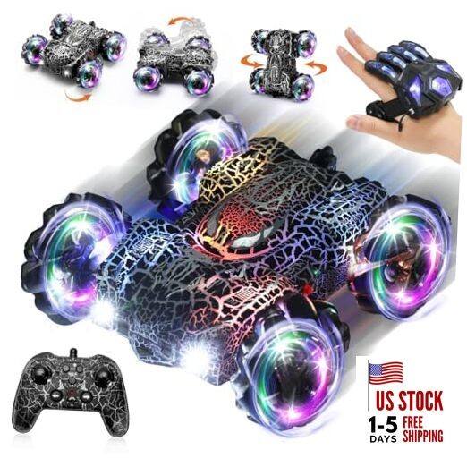 Hand Controlled Remote Control Car, 2.4Ghz Gesture Sensing Dual Control Black