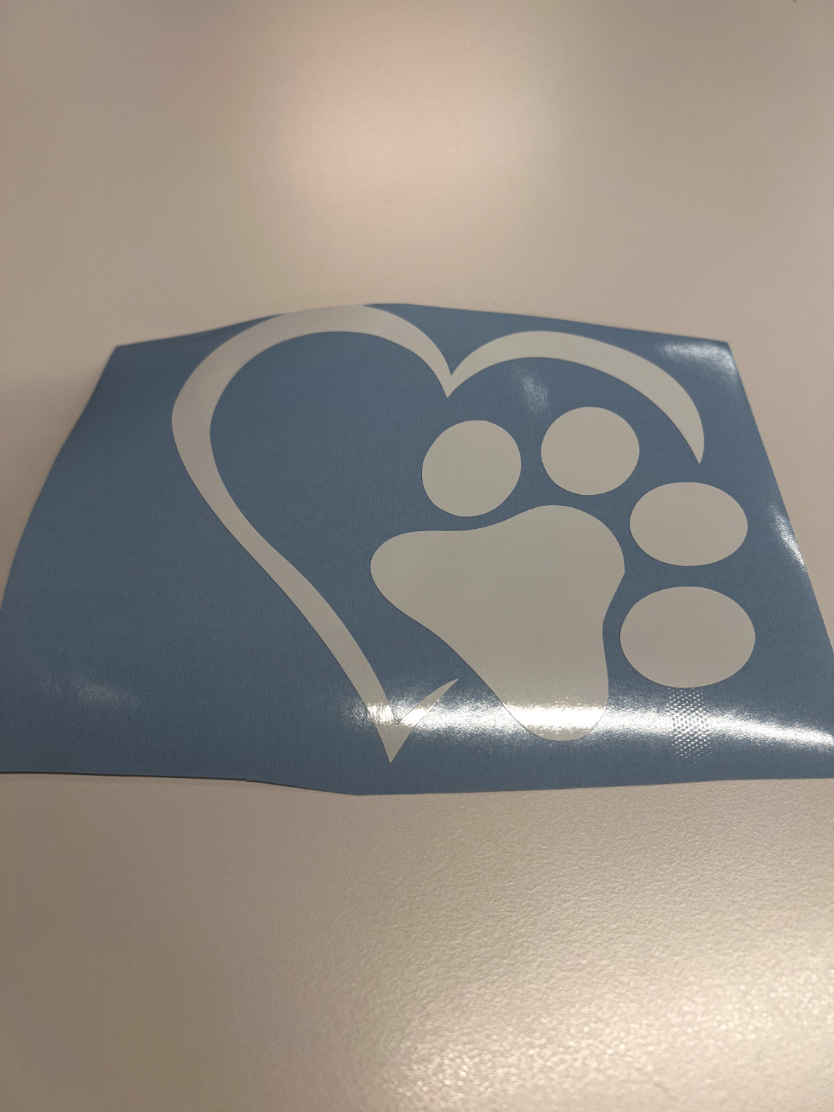 Vinyl Decal Sticker Waterproof Car Window Laptop Wall Graphic HEART PAWS