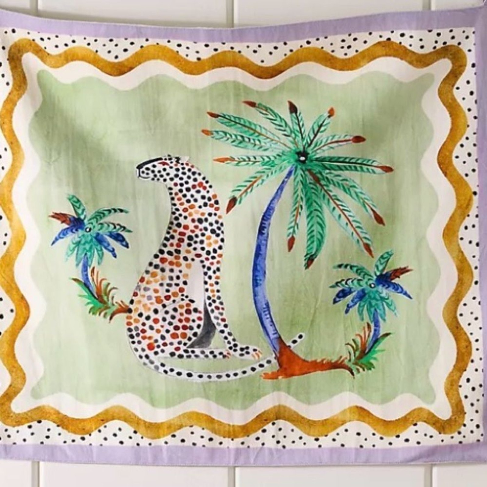 Anthropologie NWT Ayana Animal-Print Tapestry