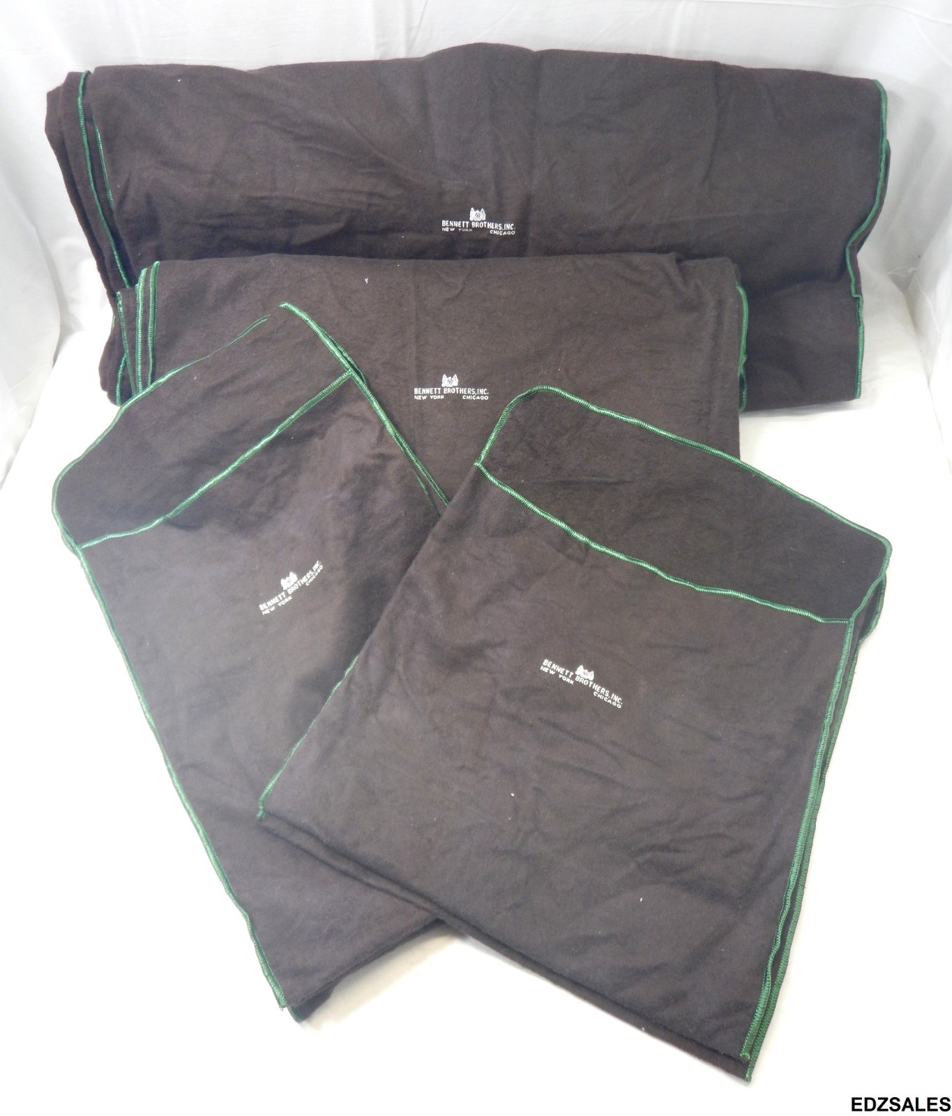 12 Bennett Brothers Pacific Silver Cloth Large Storage Bags for Trays, Sets