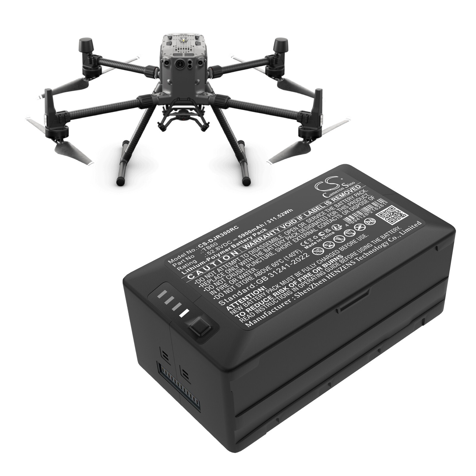 BATTERIE 5900mAh CP.EN.00000262.01 TB60 For DJI Matrice 300, Matrice 300 RTK