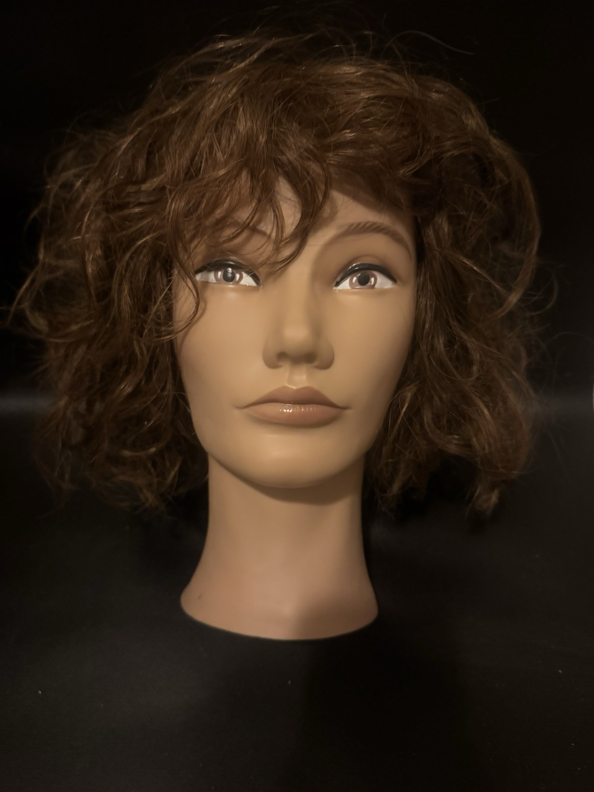 cosmetology mannequin head human hair