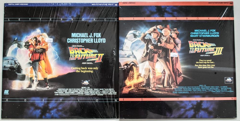Laser Disc Back to the Future II & III Michael J Fox Christopher Lloyd Letterbox
