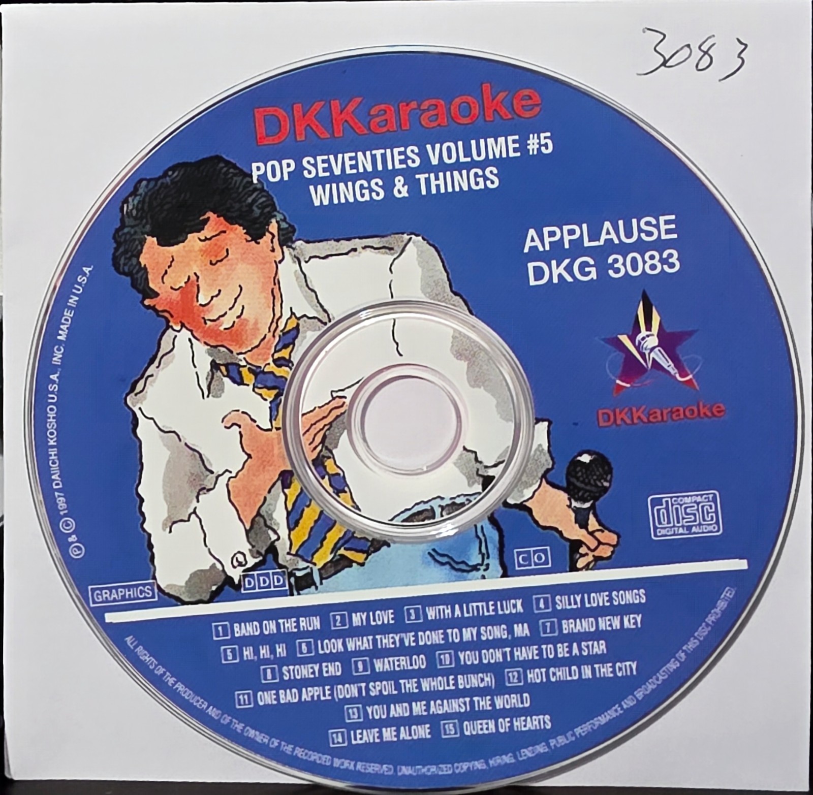 3083      DK         KARAOKE CDG  LOT LONG DRIVE