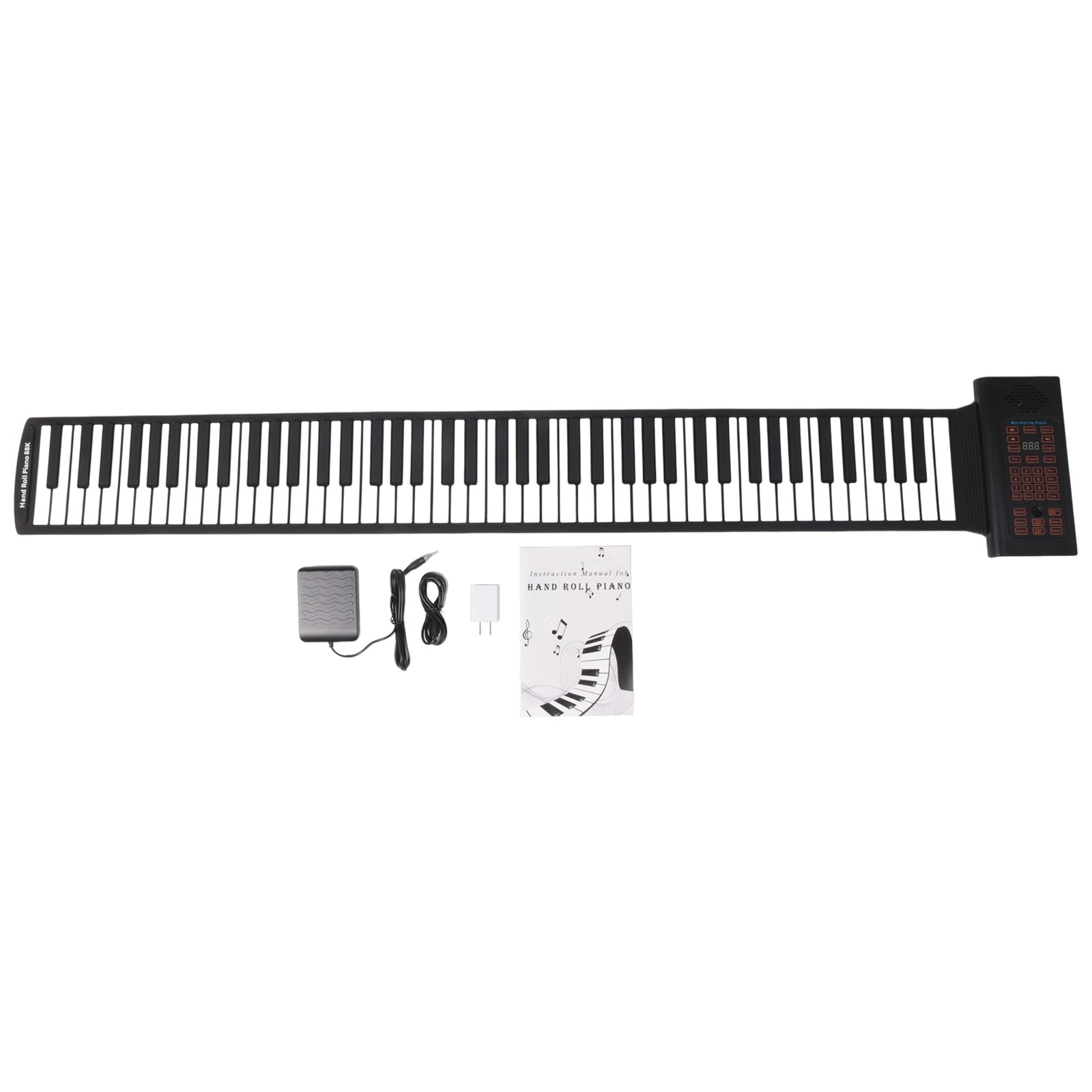 Portable Keyboard Piano Roll  88 Keys Electronic Keyboard Flexible Silicone7200