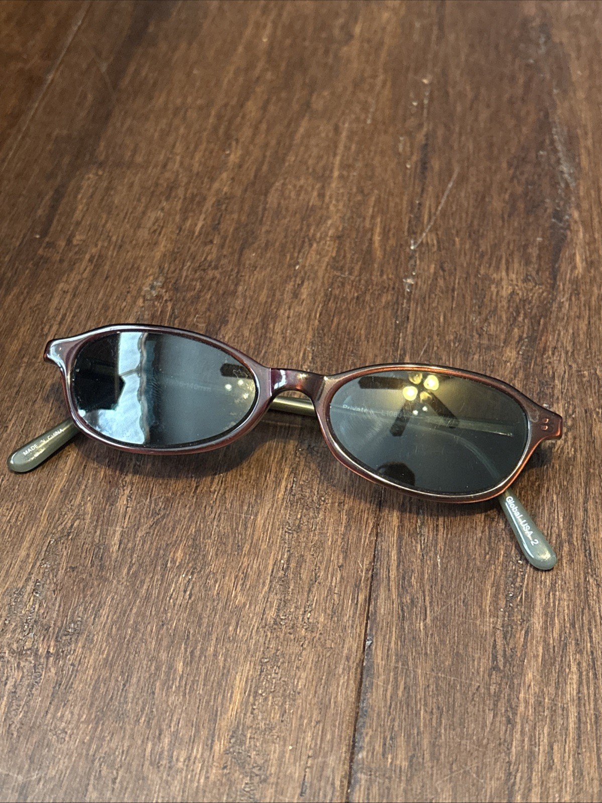 Private L1083 Burgundy Oval Kids Sunglasses Frames Only