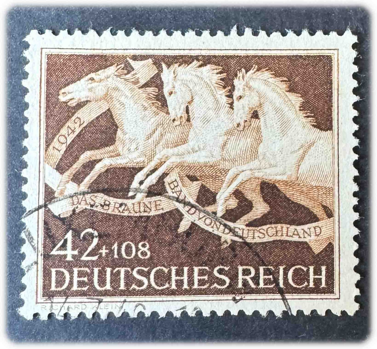Germany | 1942 | Horse race | SG 805 | 42pf + 108pf Brown | Very Good ULH