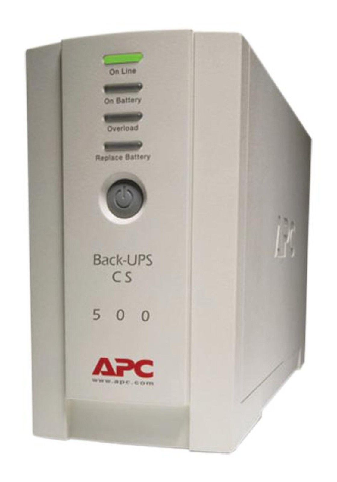 APC - BK500EI - APC Back-UPS CS 500 - 500VA/300W - 2.4 Minute Full Load - 3 x