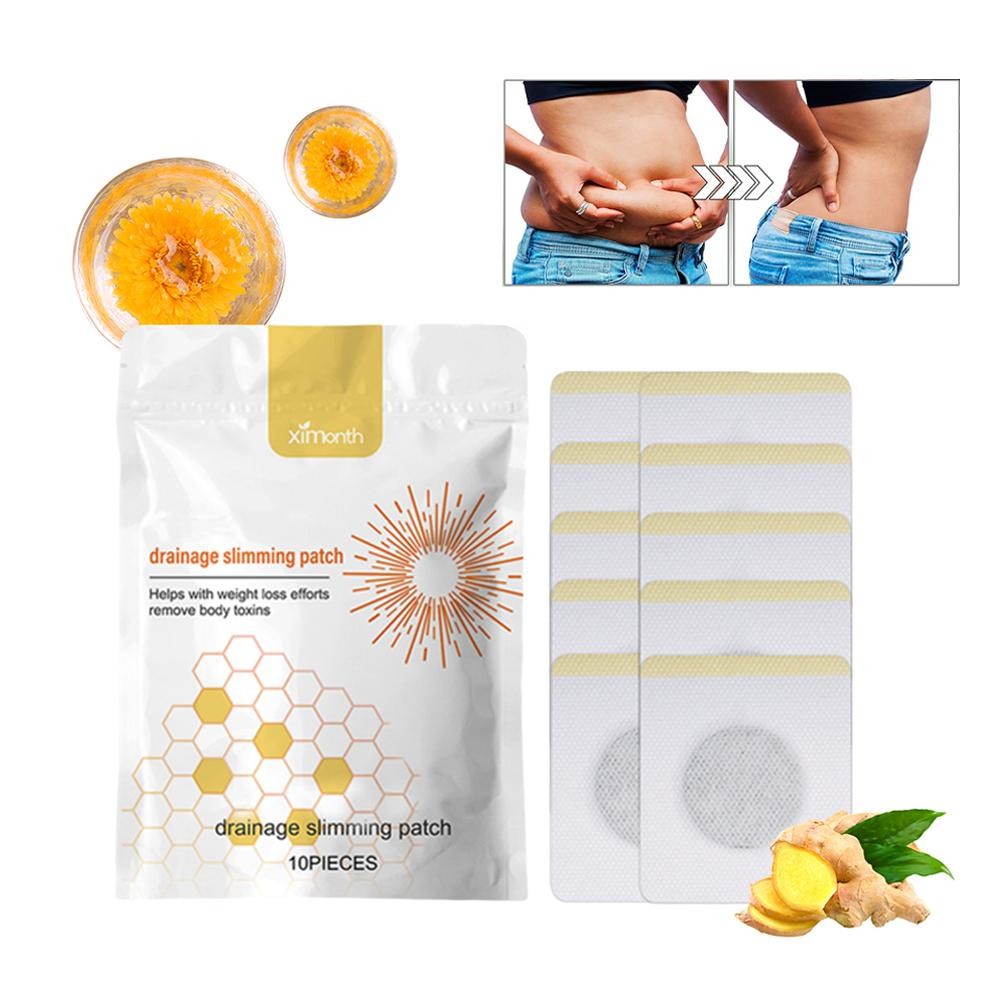 10-50PCS Bee Lymphatic Drainage and Slimming Patches BodySlim For WomenMen D2F4