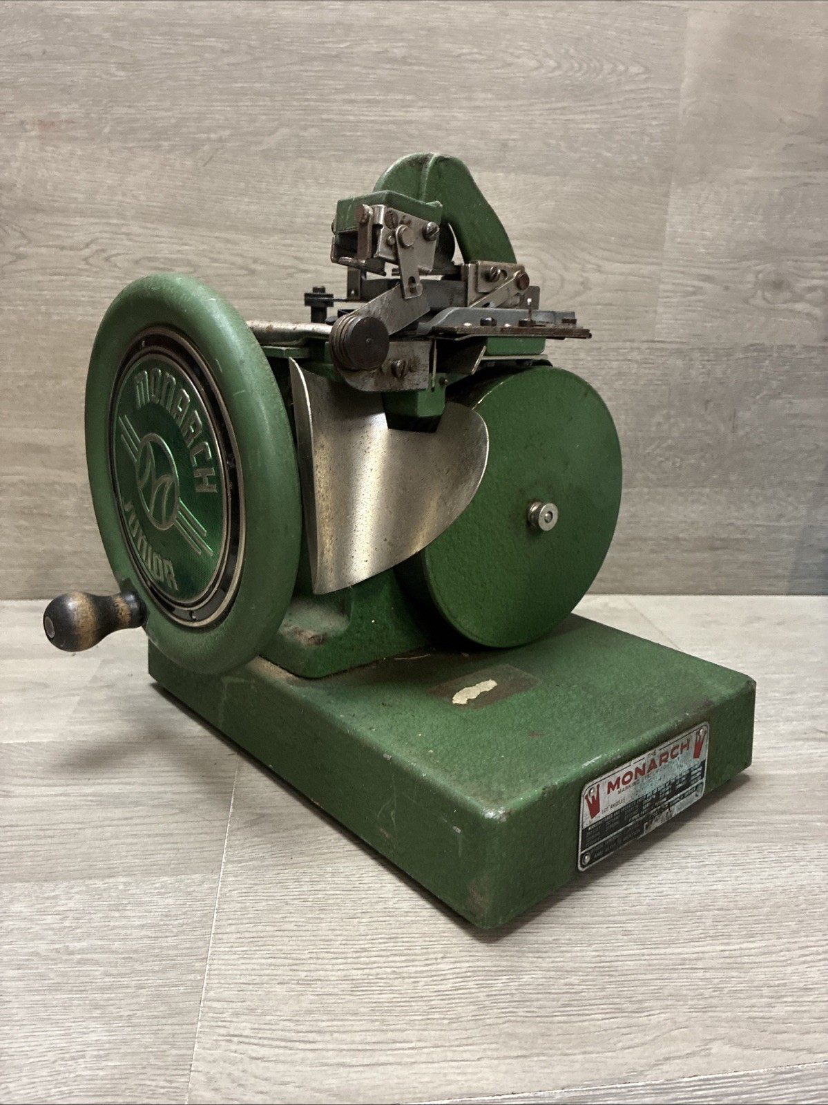 Vintage Monarch Marking System "Junior Monarch" Ticket Pricing Machine 