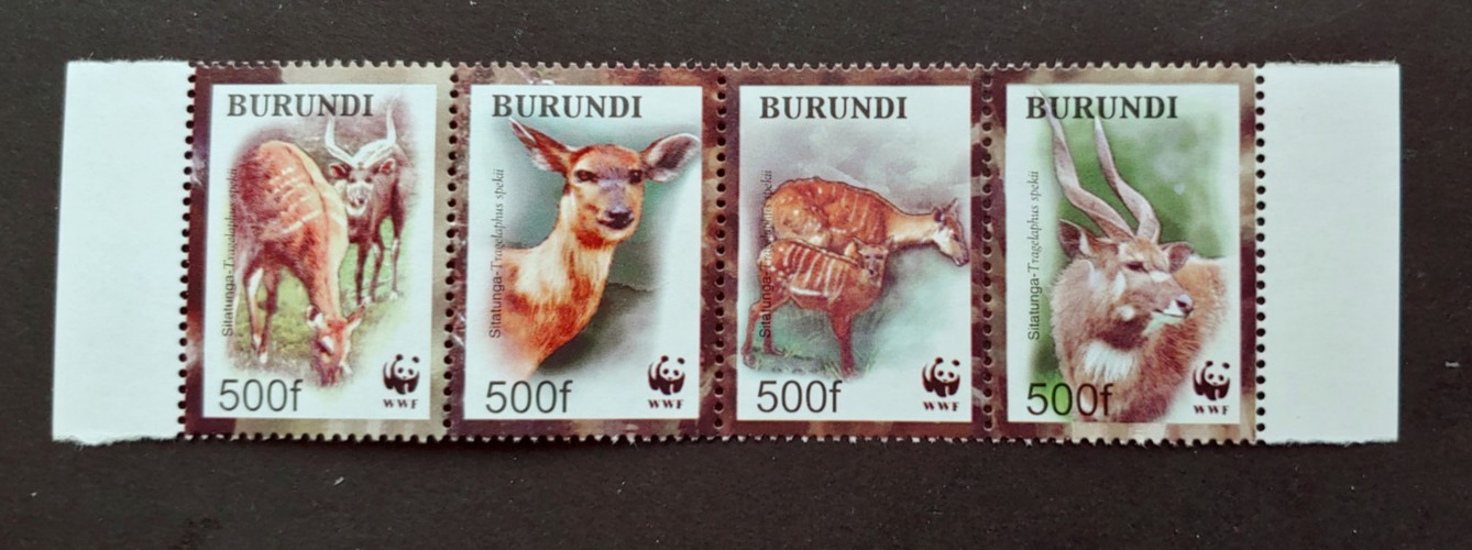 WWF WILDLIFE SET VF MNH BURUNDI (STMO)