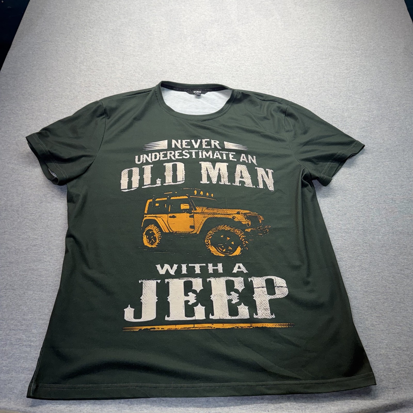 Jeep Graphic Tee Men's XL Green Short Sleeve Off Road