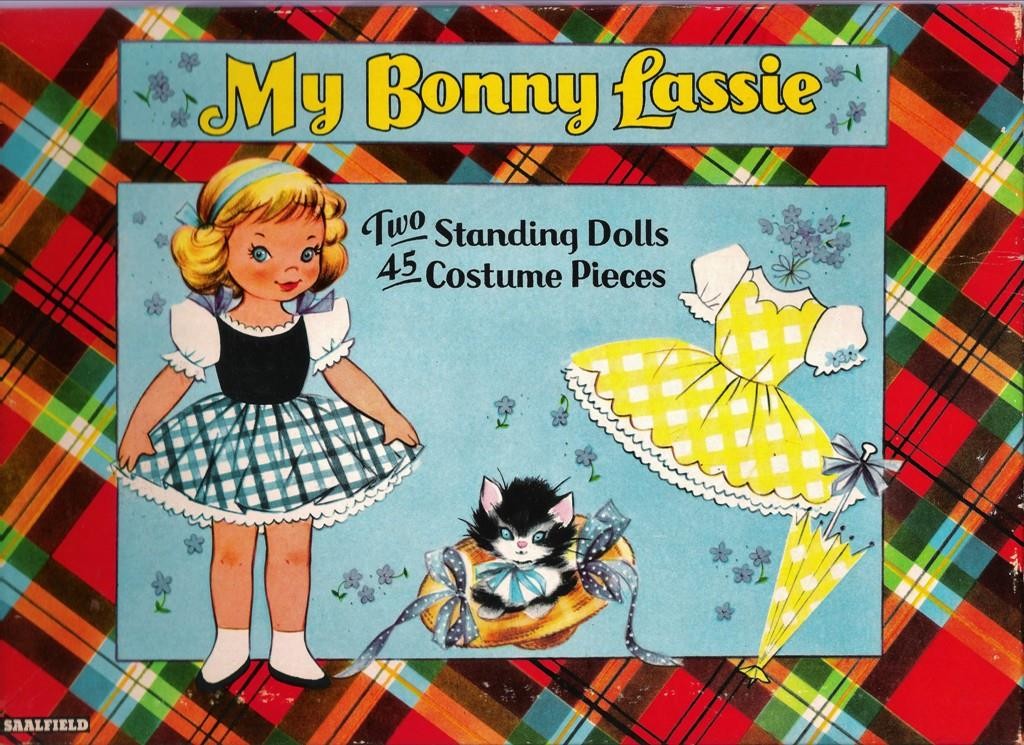 VINTAGE UNCUT 1957 MY BONNY LASSIE PAPER DOLLS~~#1 TOP REPRODUCTION #1 SELLER