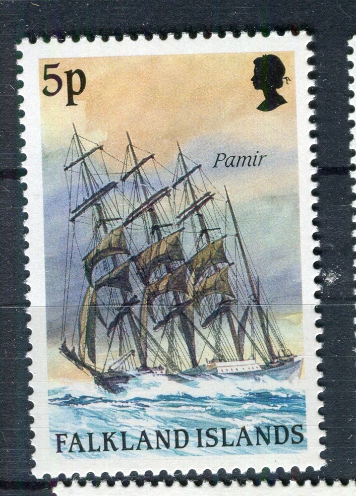 FALKLANDS; 1989 QEII Cape Horn Ships fine MINT MNH Unmounted 5p. value