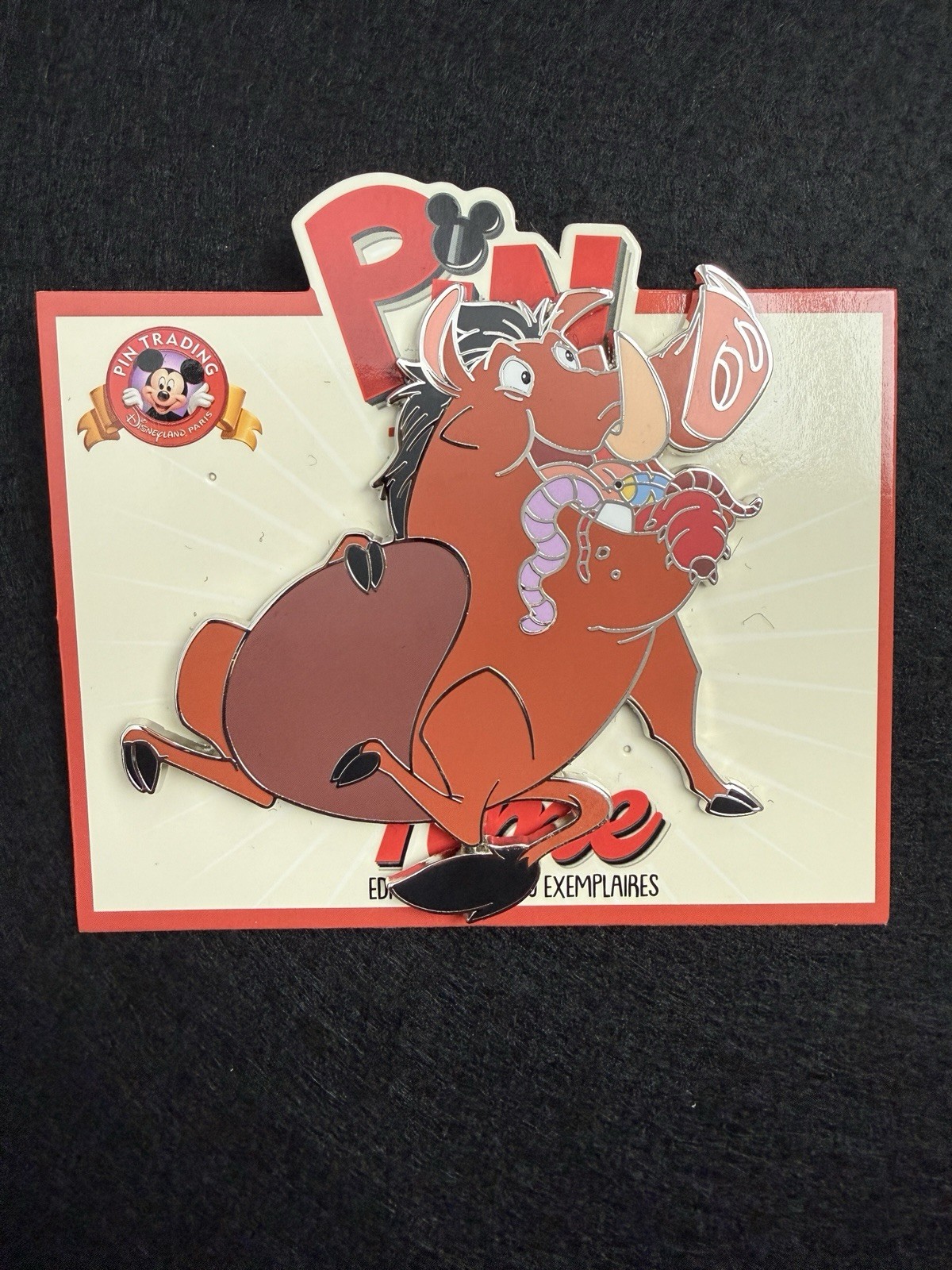 Disneyland Paris Pin Trading Time Pumba Lion King Pin LE 400