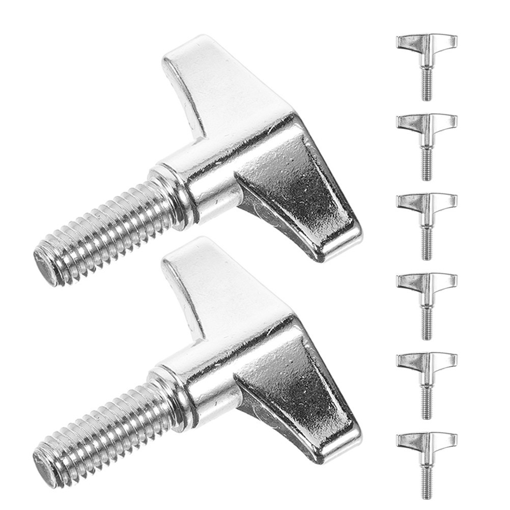  8 Pcs Drum Set Mounting Hardware Snare Stand Screw Wing Hand Bolt for Cymbals