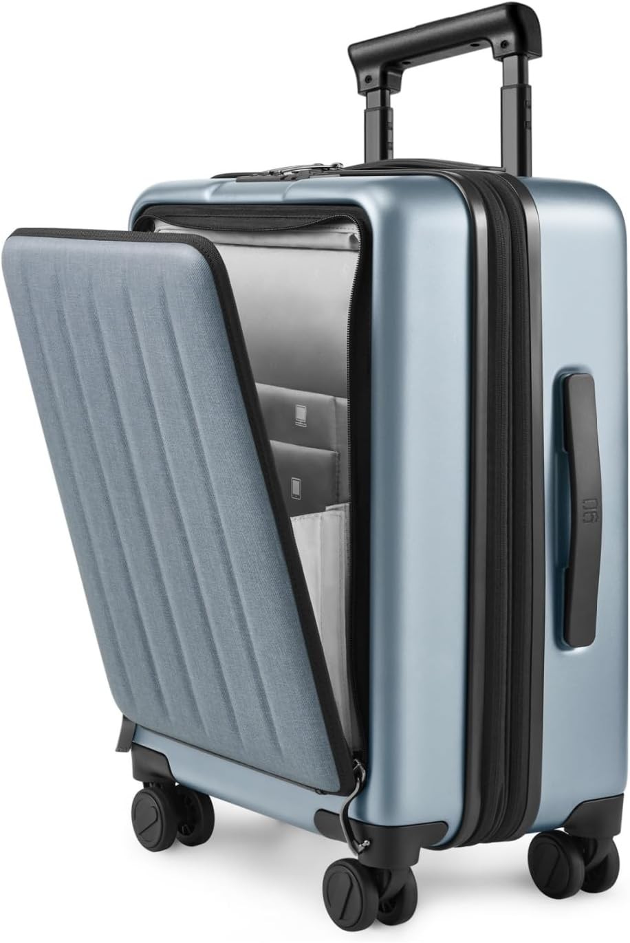 NINETYGO Carry on Luggage 22x14x9 Airline Approved 20" Front Compartment