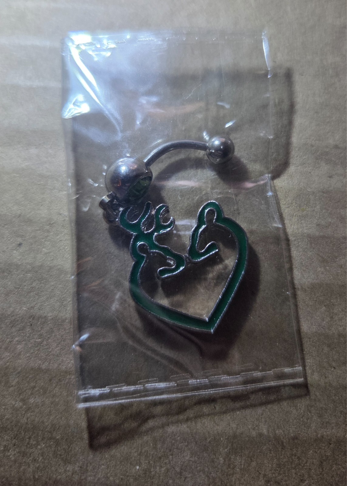 Buck and Doe Belly Button Ring