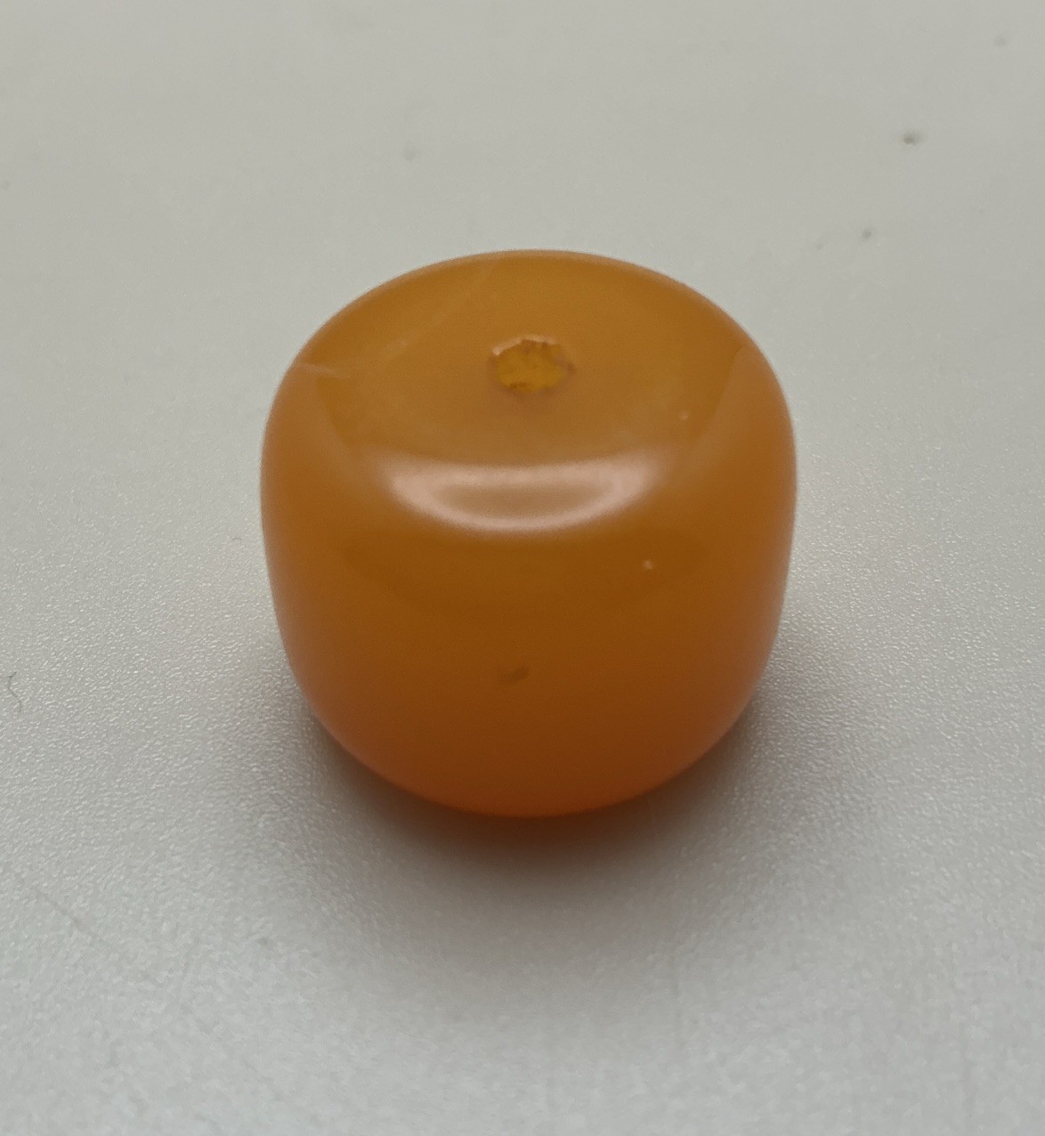 Vintage Bakelite Beautiful Amber Medium Bead