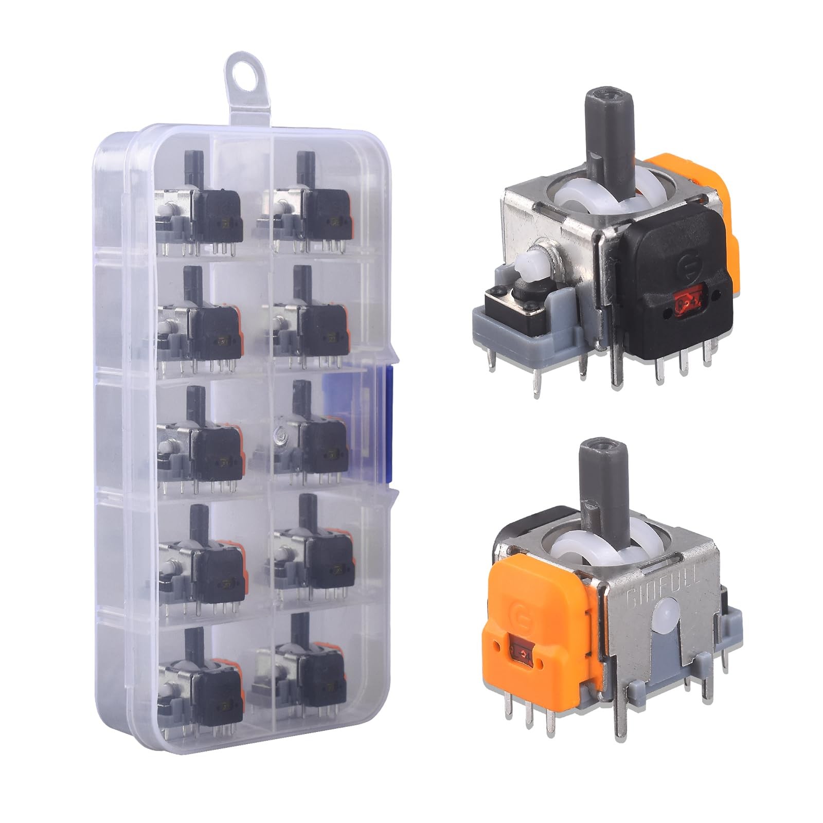 Hall Effect Joystick Analog Stick for PS4 Xbox PS5 Switch - 10 Pack Set