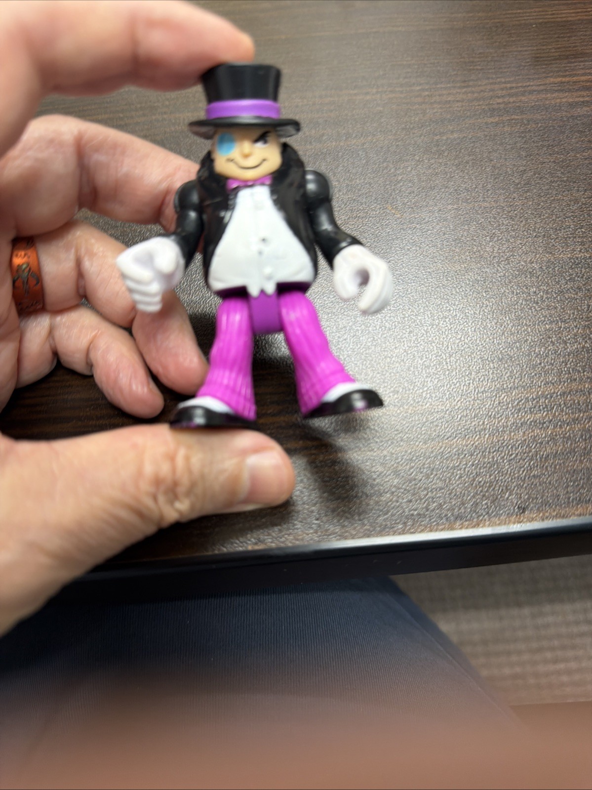 Imaginext DC Superfriends The Penguin Posable Action Figure Toy Batman 2.75"