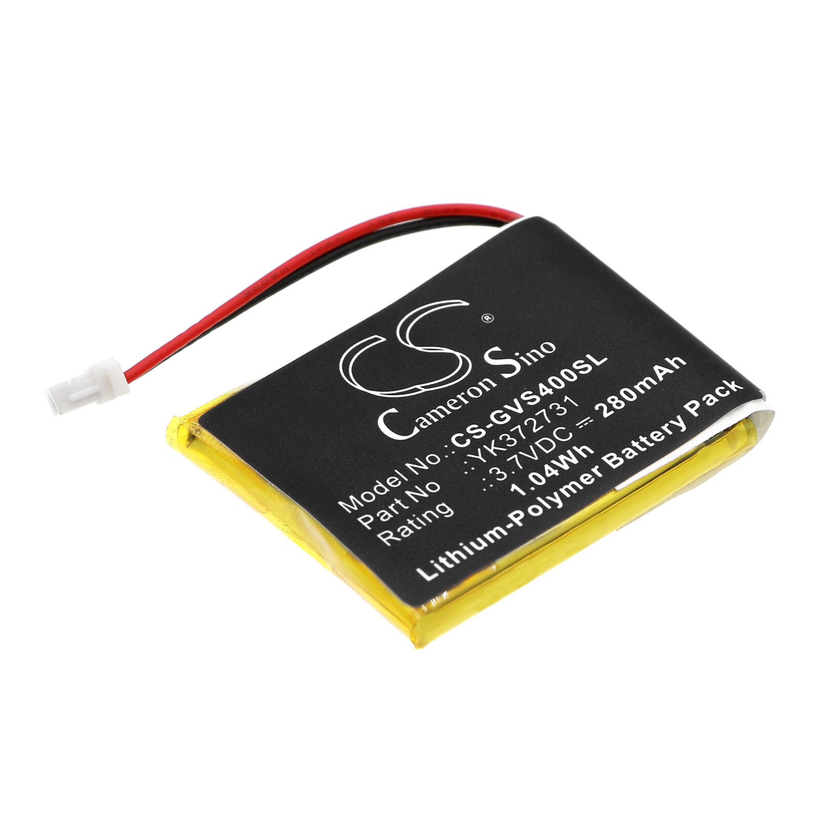 Battery 280mAh Type YK372731 for GOLF BUDDY Voice GPS Rangefinder VS4