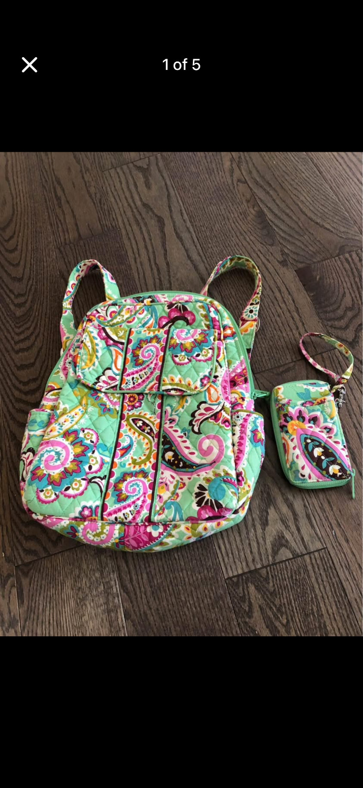 Vera Bradley Tutti Fruitti Backpack Excellent Condition 