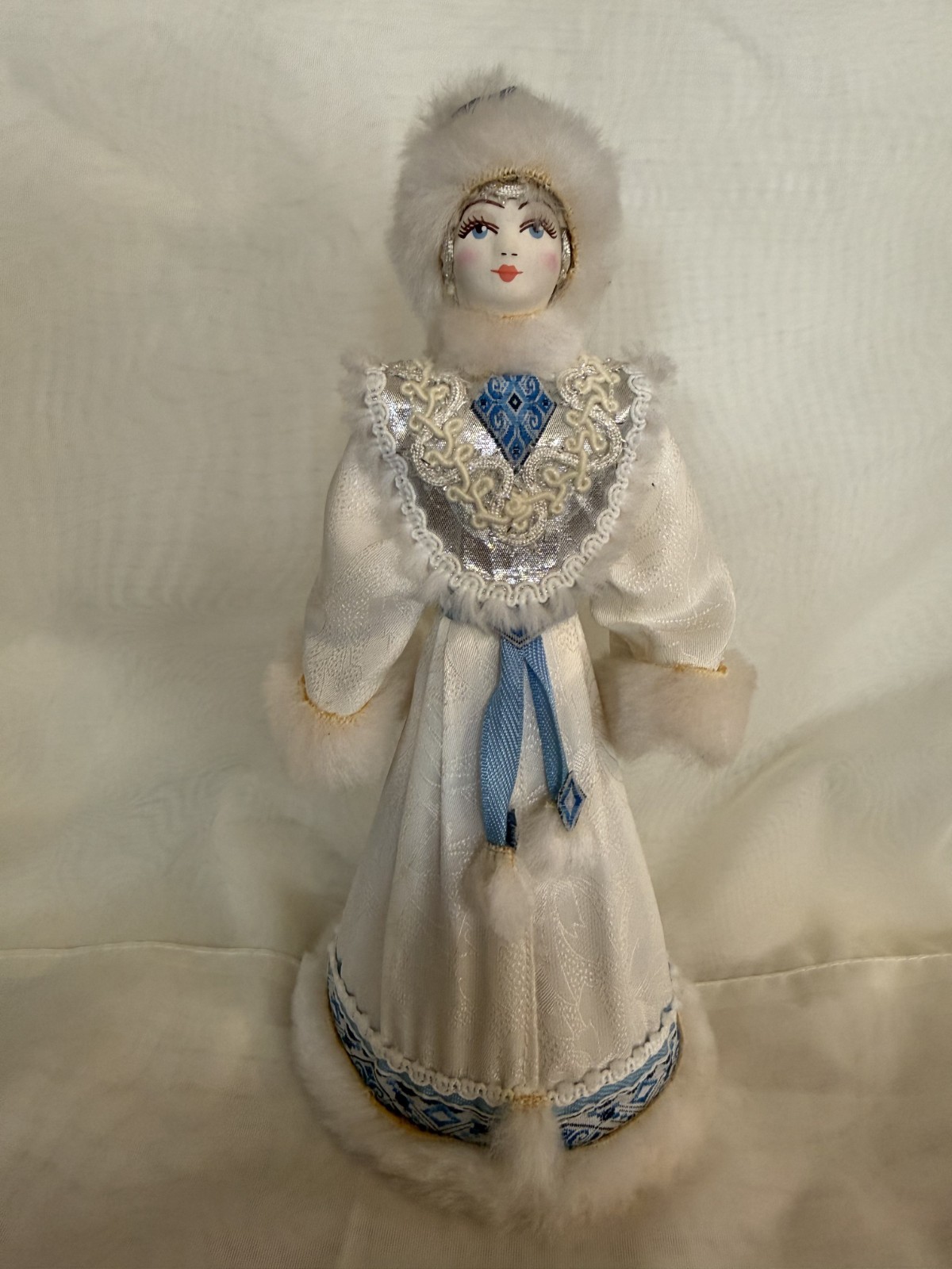 Vintage Russian Porcelain Snow Maiden Doll