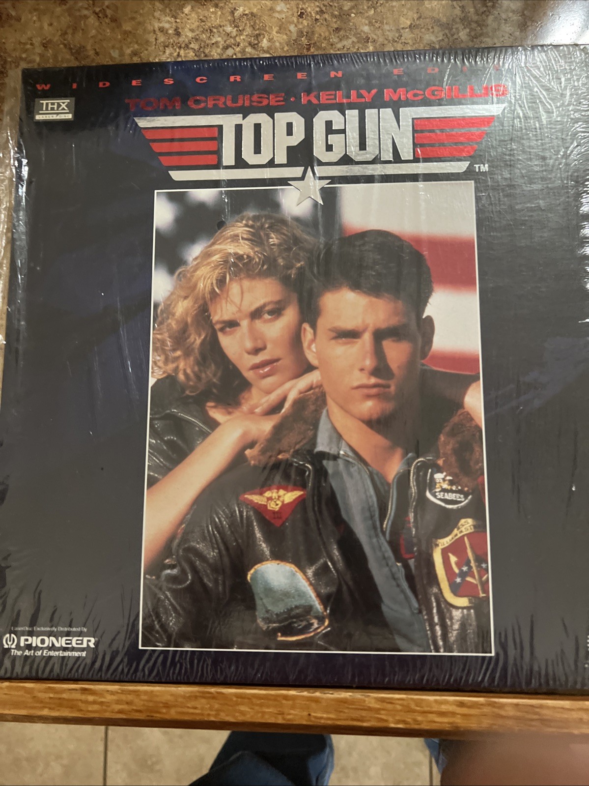Top Gun Widescreen Laserdisc 1986 Val Kilmer, Tom Cruise, EXCELLENT Disc 