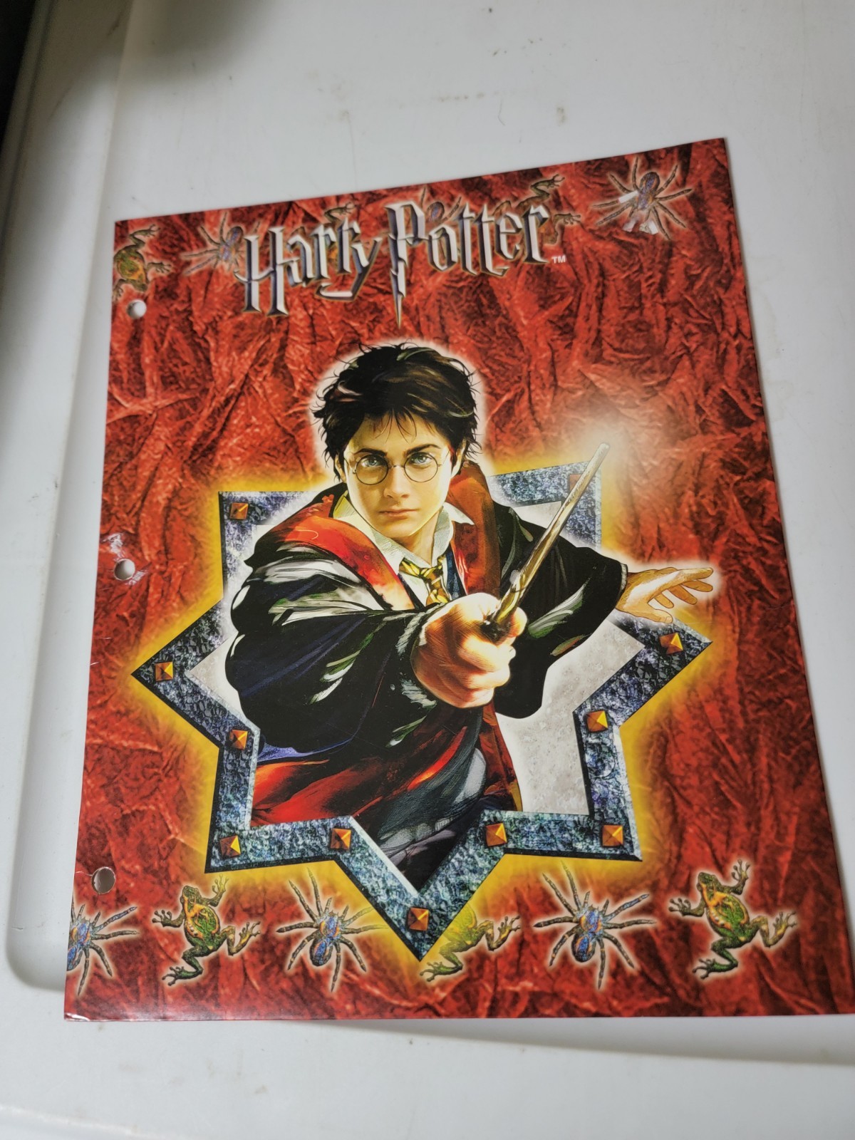 Vintage Harry Potter Starpoint 3 Ring Binder Folder School Warner Bros