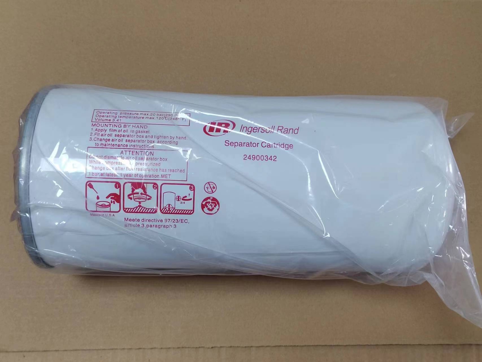 1PC New For 24900342 Oil Separator Ingersoll Rand Screw Air Compressor