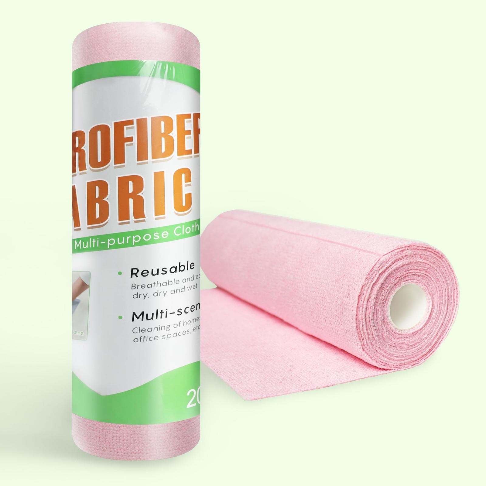 Microfiber Cleaning Cloth, Reusable Paper Towels,Cleaning Cloth Roll, Washabl...